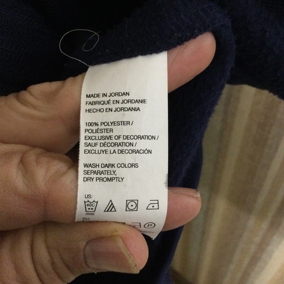 IZOD Mens XL Spectator Fleece Shaker Jacket - Navy Blue - Picture 3 of 5